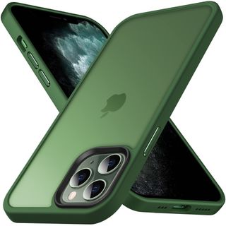 Anqrp iPhone11 Pro Max 用 ケース 半透明 耐衝撃 滑り止