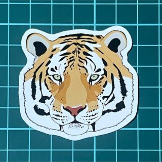 ST822 ステッカー シール タイガー 虎 トラ アニマル サファリ リアル