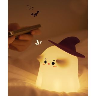 魔法使いナイトライト 魔法使いライト LEDの暖かい光 タイマ設定 USB充電式