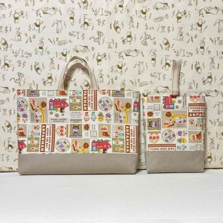 レッスンバッグ&シューズバッグ キルティング使用 アンパンマン