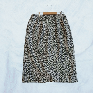 オットー タイトスカート 膝丈 レオパード ヒョウ柄 大きい XL 5089