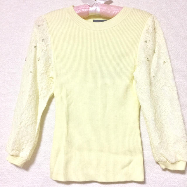 JUSGLITTY(ジャスグリッティー)のジャス♡袖レースビジュートップス レディースのトップス(カットソー(長袖/七分))の商品写真