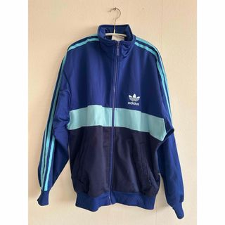 adidas - adidas ネイビー/ライトブルー ジャージ Mサイズ