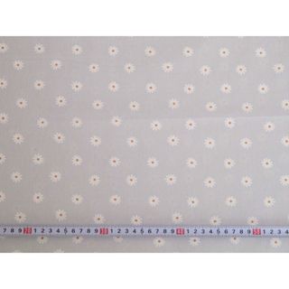 g993★デイジー　グレー　コットン生地★