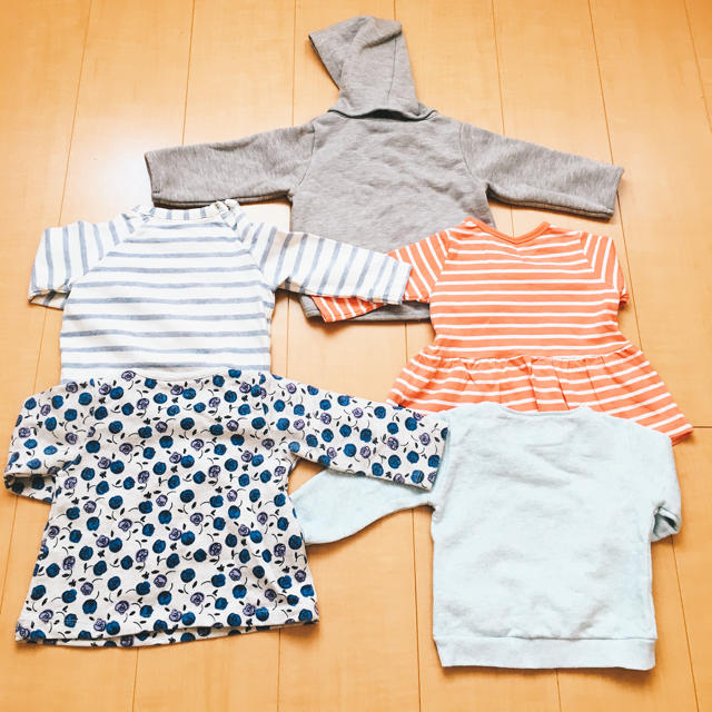 ZARA KIDS(ザラキッズ)の70〜80㌢まとめ売り！長袖 キッズ/ベビー/マタニティのベビー服(~85cm)(トレーナー)の商品写真