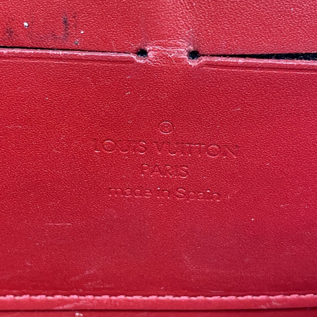 LOUIS VUITTON(ルイヴィトン)の【5me5864】ルイヴィトン 長財布 ヴェルニ ジッピーウォレット M91732 ルージュグルナディーヌ【中古】レディース レディースのファッション小物(財布)の商品写真