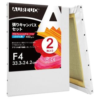 【特価セール】AUREUO 張りキャンバス セット F4 (33.3cmX24.