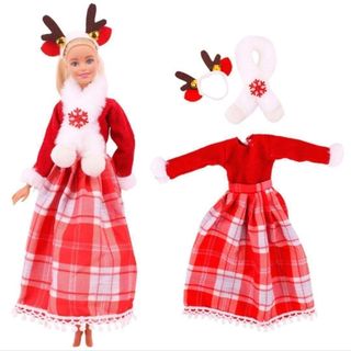 ポピーパーカー バービー人形 クリスマス 1/6 ドール 服 ドレス 653(その他)