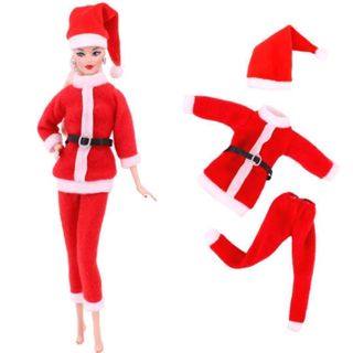 ポピーパーカー バービー人形 クリスマス 1/6 ドール 服 ドレス 650(その他)