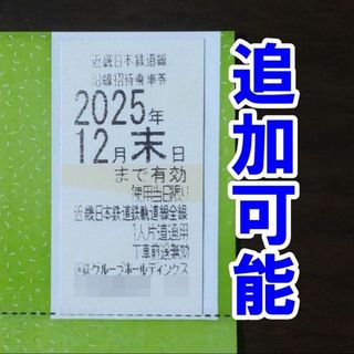 近鉄グループ 株主招待乗車証 電車線 全線 片道乗車券 切符 株主優待券(鉄道乗車券)