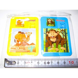 【アニマル スライド パズル ラクダ サル】猿 子供 子ども 知育玩具 動物