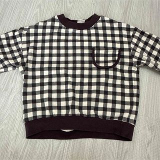 裏毛トレーナー ギンガムチェック
