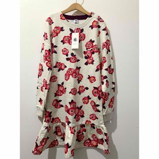新品 プチバトー 花柄ワンピース152cm