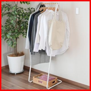 【在庫セール】山善(YAMAZEN) ハンガーラック L型ハンガー スリム コー