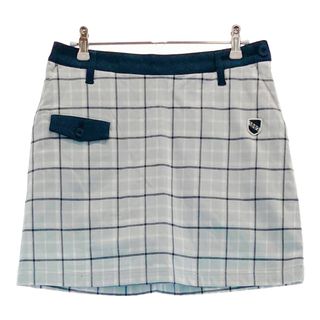 サイズ：L LE COQ GOLF ルコックゴルフ 2023年モデル インナー付 ストレッチ スカート チェック柄 ブルー系 [240101546755] ゴルフウェア レディース ストスト(ウエア)
