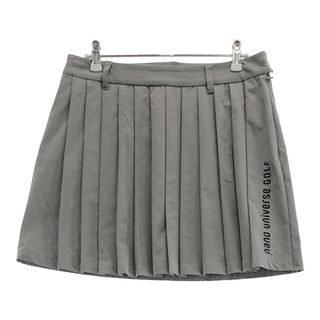 サイズ：M nano universe golf ナノユニバースゴルフ 2024年モデル ストレッチ プリーツスカート  グレー系 [240101546761] ゴルフウェア レディース ストスト(ウエア)