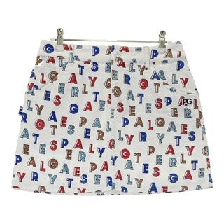 サイズ：0 PEARLY GATES パーリーゲイツ ストレッチスカート ロゴ柄 ホワイト系 [240101547041] ゴルフウェア レディース ストスト