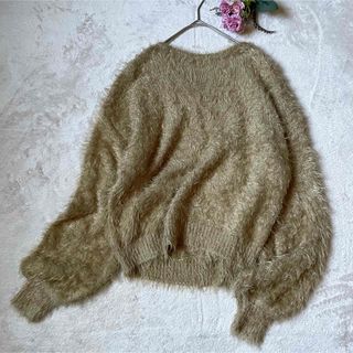 Spick & Span - スピックアンドスパン シャギーニット ベージュ 長袖 セーター フレームワークス