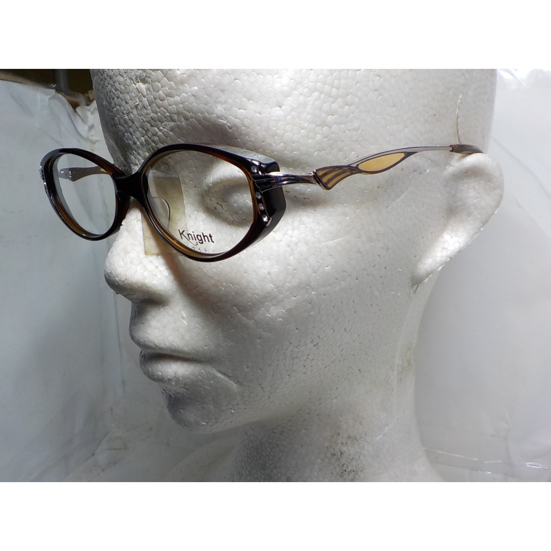 Knight メガネフレーム KT-101 51口16-139 C-22 日本製 レディースのファッション小物(サングラス/メガネ)の商品写真