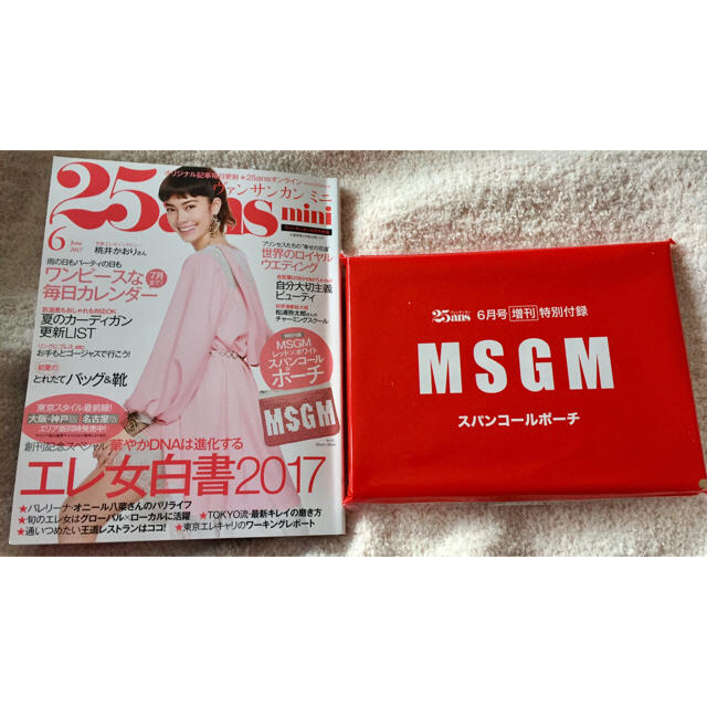 MSGM(エムエスジイエム)の25ans6月号付録ポーチ☆ レディースのファッション小物(ポーチ)の商品写真