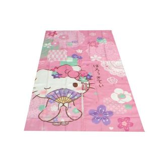 送料無料【新品 】和柄 着物 キティ のれん 【 ハローキティ 】 丈150cm