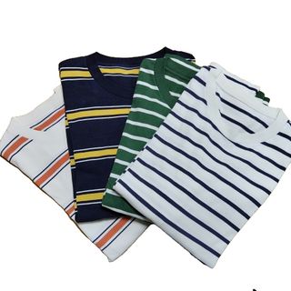 ユニクロ長袖ボーダーTシャツ5枚(メンズ:XL)