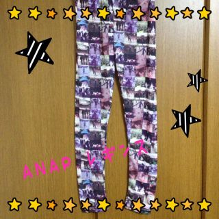 アナップ(ANAP)のANAP♡レギンス フォトグラフィック(レギンス/スパッツ)