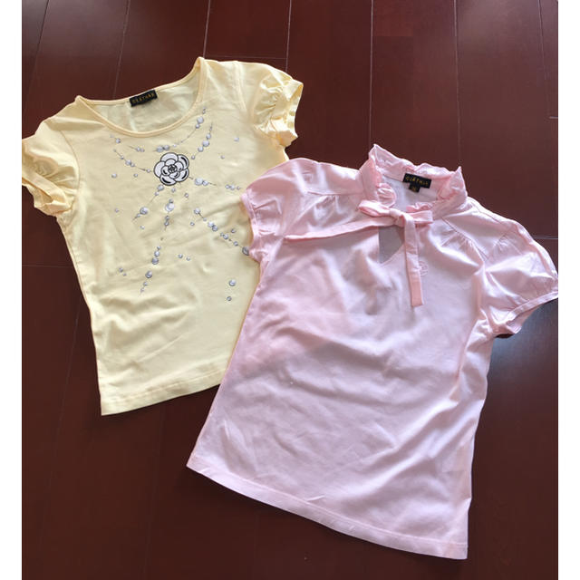 CLATHAS(クレイサス)の⭐︎美品＊値下げしました！2枚組⭐︎可愛い クレイサスのTシャツ  レディースのトップス(Tシャツ(半袖/袖なし))の商品写真