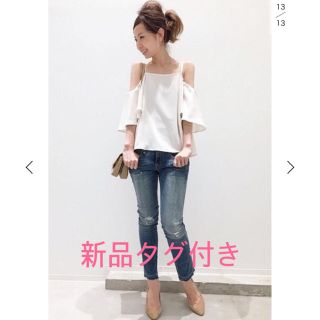 ドゥーズィエムクラス(DEUXIEME CLASSE)のsa 様 専用⭐タグ付きアパルトモン off shoulder Blouse(シャツ/ブラウス(半袖/袖なし))