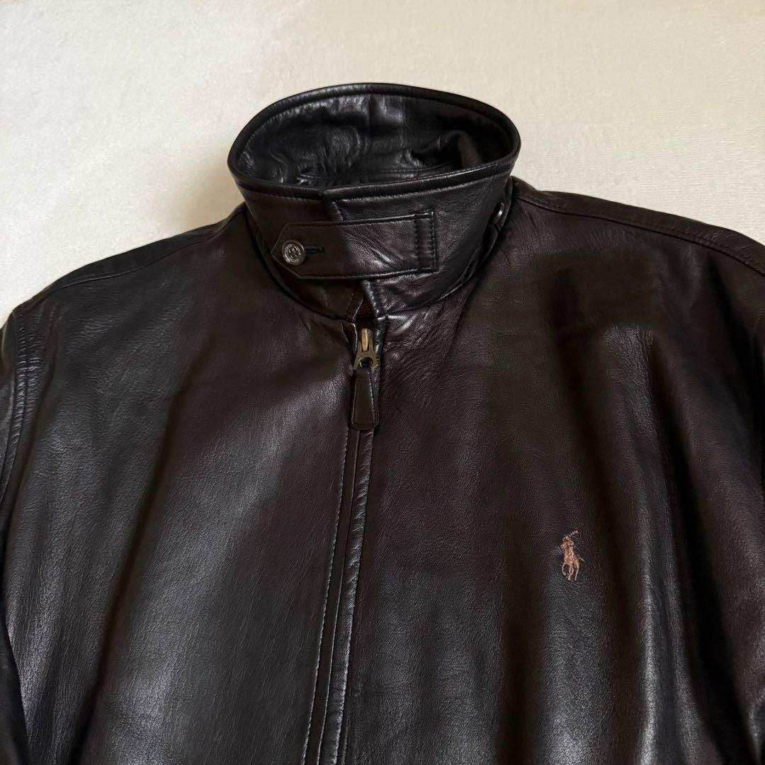 Polo by Ralph Lauren レザースイングトップ 羊革 LLの通販 by