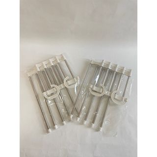 省スペース 多機能ハンガー 2個セット ズボン・タオル収納 スッキリ掛けラック