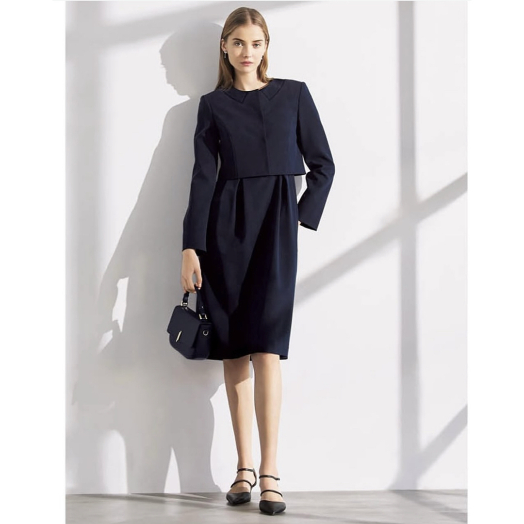 FOXEY NEW YORK(フォクシーニューヨーク)のFOXEY NEW YORK 洗える スーツ フォクシー ワンピース ボレロ レディースのフォーマル/ドレス(スーツ)の商品写真