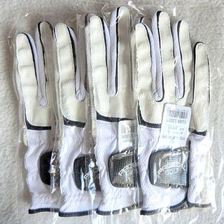 PROGICAL 右手用 ゴルフグローブ Lサイズ 25-26cm 白 4枚組