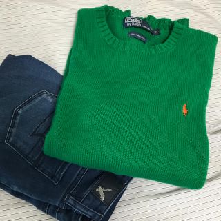 ラルフローレン(Ralph Lauren)のRalph Lauren グリーンニット(ニット/セーター)