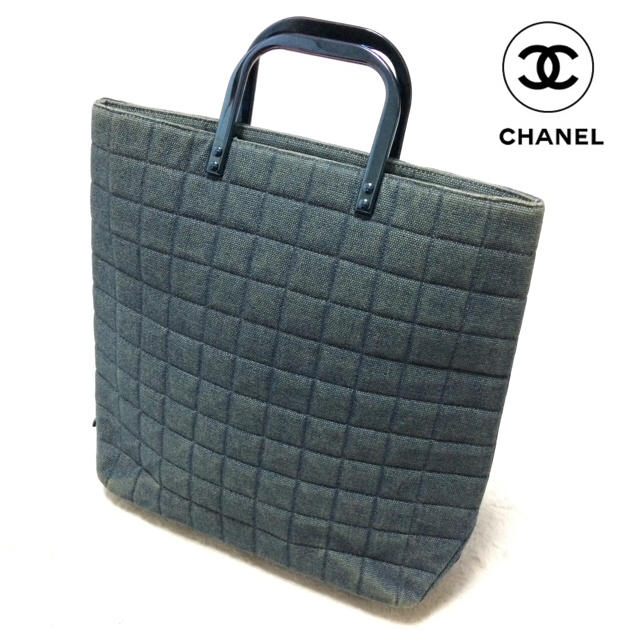 【正規品】シャネル✨デニム トートバッグ❤CHANEL✨チョコバー✨トートバッグ | フリマアプリ ラクマ