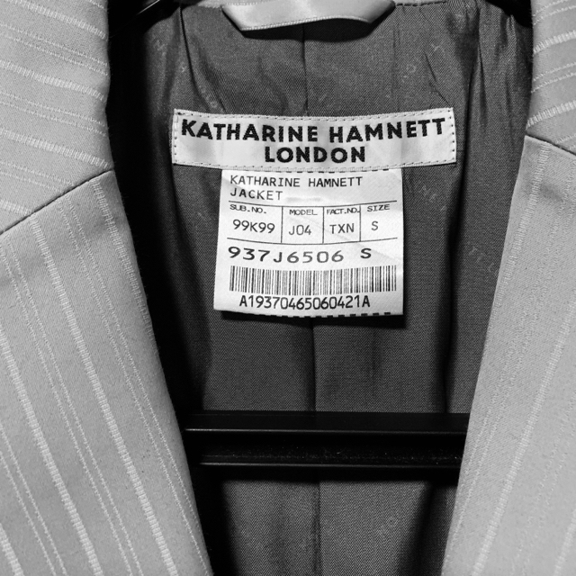 KATHARINE HAMNETT(キャサリンハムネット)のKATHARINE HAMNETT キャサリンハムネット グレー ジャケット メンズのジャケット/アウター(テーラードジャケット)の商品写真