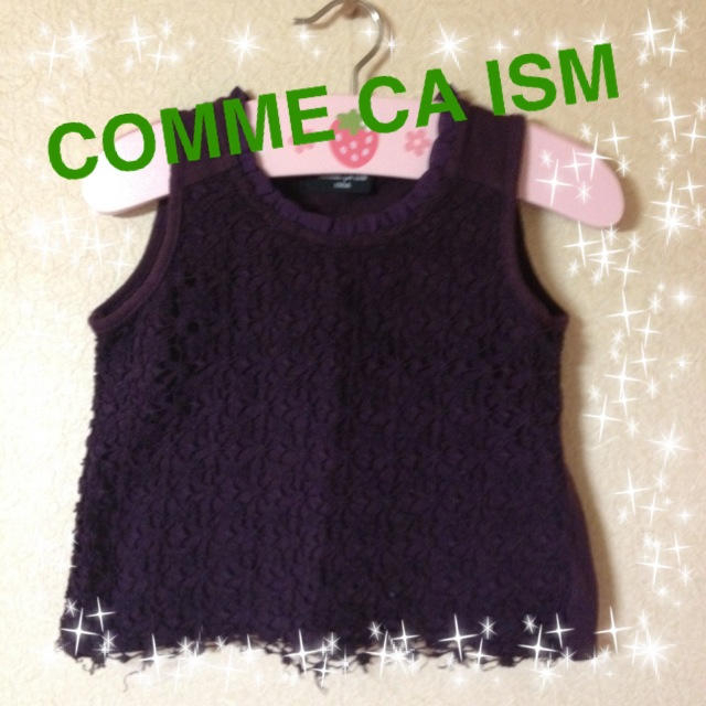 COMME CA ISM(コムサイズム)のレースタンクトップ♡ 100 キッズ/ベビー/マタニティのキッズ服女の子用(90cm~)(その他)の商品写真