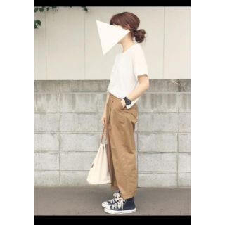 アーバンリサーチ(URBAN RESEARCH)のurban research DOORS コットンタックワイドパンツ(チノパン)