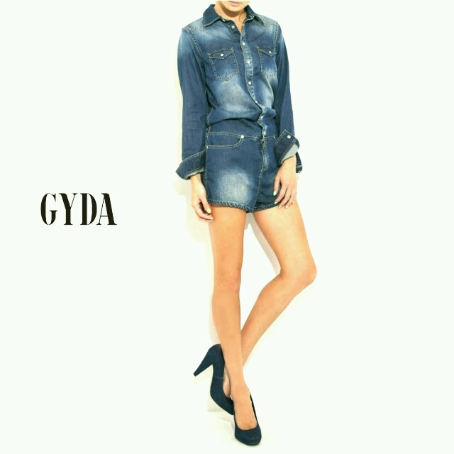 GYDA(ジェイダ)の【GYDA】オールインワンデニム レディースのパンツ(オールインワン)の商品写真