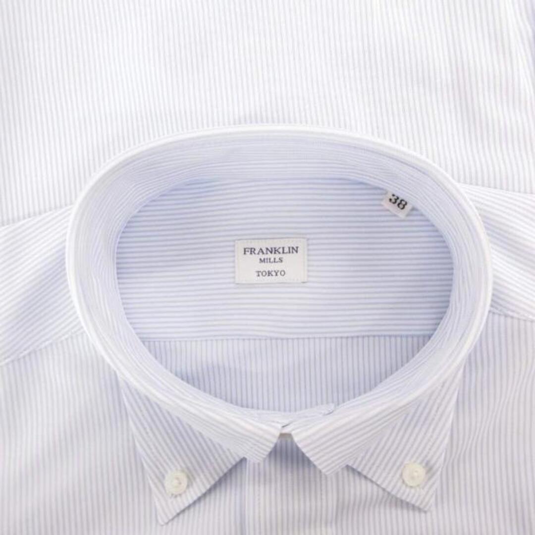 other(アザー)のFRANKLIN MILLS タグ付き シャツ 長袖 38 ストライプ 白 青 メンズのトップス(シャツ)の商品写真