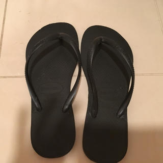 ハワイアナス(havaianas)の【ハワイアナス】ビーチサンダル(ブラック)(サンダル)