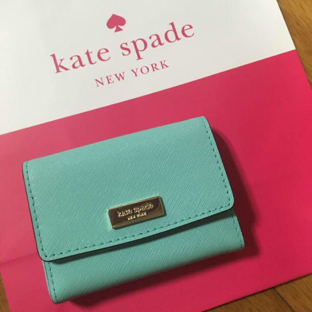 kate spade new york(ケイトスペードニューヨーク)の【新品未使用】ケイトスペード カードケース ティファニーブルー レディースのファッション小物(名刺入れ/定期入れ)の商品写真