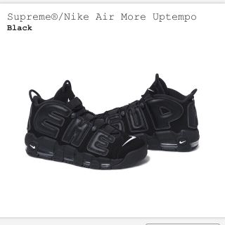 シュプリーム(Supreme)の値下げ‼︎Supreme Nike Air More Uptempo 28cm黒(スニーカー)