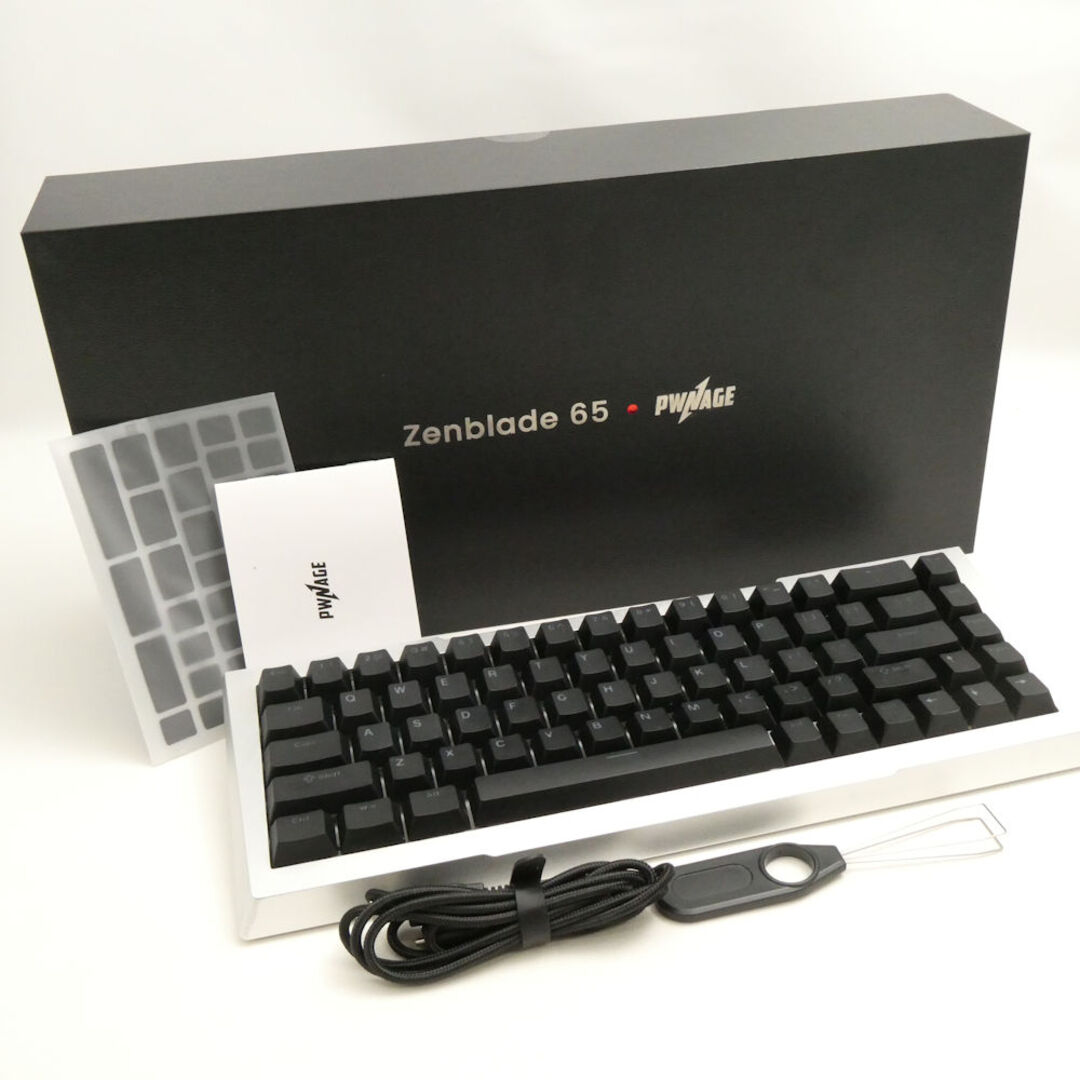 美品 Pwnage ポウネイジ Zenblade 65 メカニカルゲーミングキーボード 磁気スイッチ eスポーツ ゲーム USB PC周辺 HU1712  スマホ/家電/カメラのPC/タブレット(PC周辺機器)の商品写真
