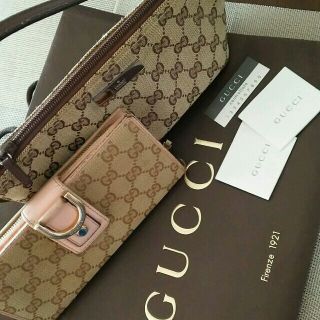 グッチ(Gucci)の【難アリ】グッチ ミニポーチ＋長財布(ポーチ)