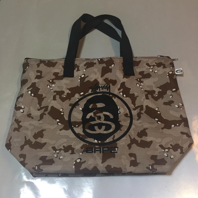 STUSSY(ステューシー)のステューシー アベイシングエイプ コラボ ミニトートバッグ メンズのバッグ(トートバッグ)の商品写真