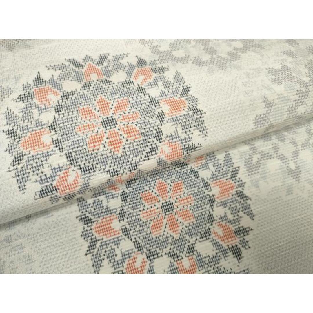 平和屋着物▼紬　反物　着尺　粋美　洋花丸文　逸品　未使用　DAAW7847zzz レディースの水着/浴衣(着物)の商品写真