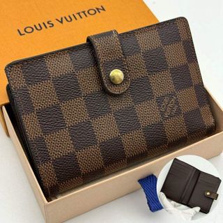 【極上美品】ルイヴィトン ダミエ エベヌ ポルトフォイユ ヴィエノワ がま口財布