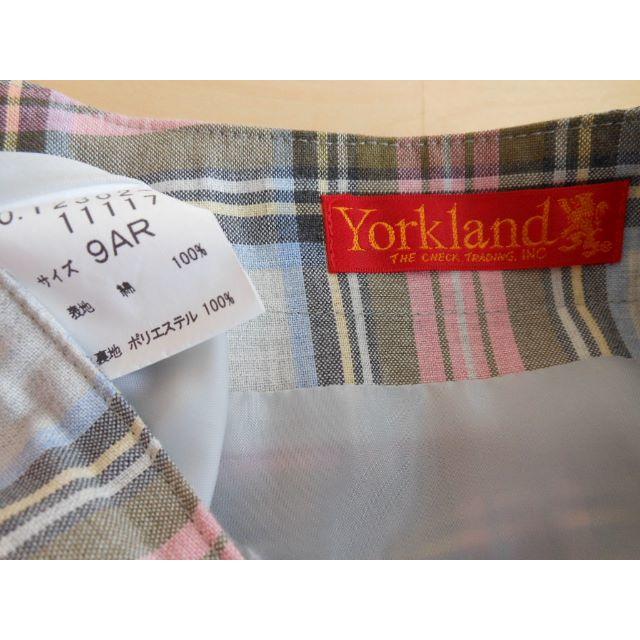 Yorkland(ヨークランド)のヨークランド YORKLAND スカート 9AR チェック レディースのスカート(ひざ丈スカート)の商品写真