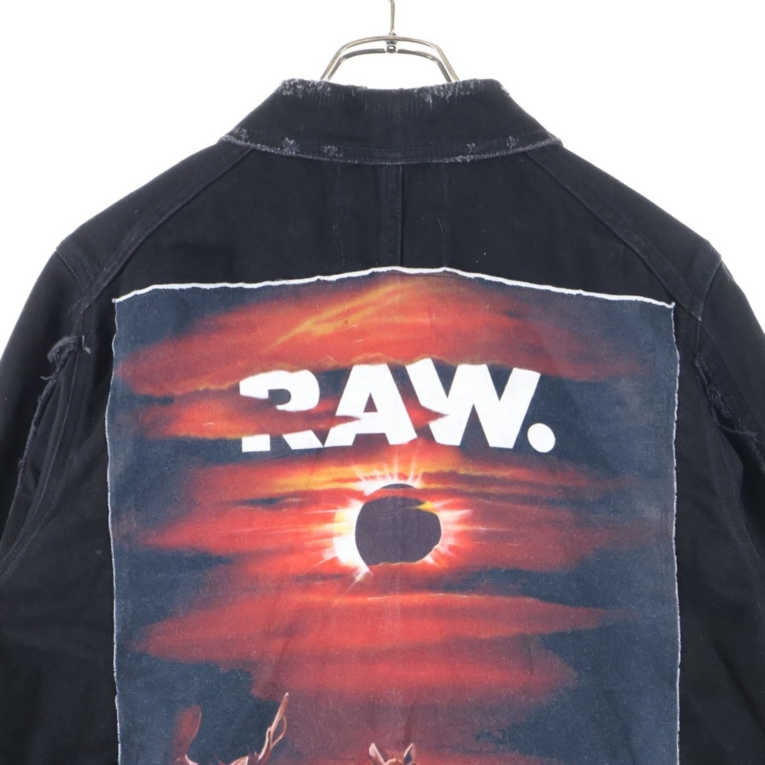 G-STAR RAW(ジースターロゥ)のG-STAR RAW ジースターロウ D-Staq RFTP Eclipse 3D Deconstructed Jacket ダメージ加工 デニムジャケット ブラック D12132-A926-A321 メンズのジャケット/アウター(Gジャン/デニムジャケット)の商品写真